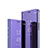 Custodia Portafoglio In Pelle Cover con Supporto Laterale Specchio Cover L02 per Samsung Galaxy S21 Plus 5G Viola