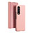 Custodia Portafoglio In Pelle Cover con Supporto Laterale Specchio Cover L02 per Samsung Galaxy Z Fold4 5G Oro Rosa