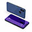 Custodia Portafoglio In Pelle Cover con Supporto Laterale Specchio Cover L02 per Xiaomi Mi Max 3 Blu