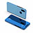 Custodia Portafoglio In Pelle Cover con Supporto Laterale Specchio Cover L02 per Xiaomi Mi Max 3 Cielo Blu