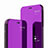 Custodia Portafoglio In Pelle Cover con Supporto Laterale Specchio Cover L04 per Huawei Mate 20 Pro Viola