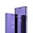Custodia Portafoglio In Pelle Cover con Supporto Laterale Specchio Cover M01 per OnePlus 7T Pro Viola