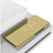 Custodia Portafoglio In Pelle Cover con Supporto Laterale Specchio Cover M01 per Oppo R17 Pro Oro