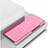 Custodia Portafoglio In Pelle Cover con Supporto Laterale Specchio Cover M01 per Oppo R17 Pro Oro Rosa