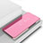 Custodia Portafoglio In Pelle Cover con Supporto Laterale Specchio Cover M03 per Huawei Nova 5i Oro Rosa
