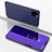 Custodia Portafoglio In Pelle Cover con Supporto Laterale Specchio Cover per Apple iPhone 11 Pro Max Blu