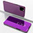 Custodia Portafoglio In Pelle Cover con Supporto Laterale Specchio Cover per Apple iPhone 11 Pro Max Viola