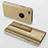 Custodia Portafoglio In Pelle Cover con Supporto Laterale Specchio Cover per Apple iPhone 6 Plus Oro