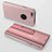 Custodia Portafoglio In Pelle Cover con Supporto Laterale Specchio Cover per Apple iPhone 6S