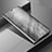 Custodia Portafoglio In Pelle Cover con Supporto Laterale Specchio Cover per Huawei Honor V30 5G Argento