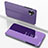 Custodia Portafoglio In Pelle Cover con Supporto Laterale Specchio Cover per Nothing Phone 1 Lavanda