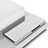Custodia Portafoglio In Pelle Cover con Supporto Laterale Specchio Cover per OnePlus 7T Argento