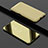 Custodia Portafoglio In Pelle Cover con Supporto Laterale Specchio Cover per Oppo Find X Super Flash Edition Oro