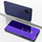 Custodia Portafoglio In Pelle Cover con Supporto Laterale Specchio Cover per Samsung Galaxy A81 Viola