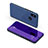 Custodia Portafoglio In Pelle Cover con Supporto Laterale Specchio Cover per Samsung Galaxy A8s SM-G8870 Viola