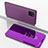Custodia Portafoglio In Pelle Cover con Supporto Laterale Specchio Cover per Samsung Galaxy Note 10 Lite Rosa Caldo