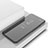 Custodia Portafoglio In Pelle Cover con Supporto Laterale Specchio Cover per Sony Xperia 5 II Nero