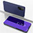 Custodia Portafoglio In Pelle Cover con Supporto Laterale Specchio Cover per Xiaomi Mi 10T 5G Viola