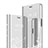 Custodia Portafoglio In Pelle Cover con Supporto Laterale Specchio Cover per Xiaomi Mi 9 Argento