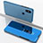Custodia Portafoglio In Pelle Cover con Supporto Laterale Specchio Cover per Xiaomi Mi Mix 3 Cielo Blu