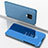 Custodia Portafoglio In Pelle Cover con Supporto Laterale Specchio Cover per Xiaomi Poco M2 Pro Blu