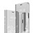 Custodia Portafoglio In Pelle Cover con Supporto Laterale Specchio Cover per Xiaomi Redmi Note 7 Pro Argento
