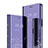 Custodia Portafoglio In Pelle Cover con Supporto Laterale Specchio Cover per Xiaomi Redmi Note 7 Viola