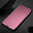 Custodia Portafoglio In Pelle Cover con Supporto Laterale Specchio Cover per Xiaomi Redmi Note 8 Oro Rosa
