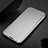 Custodia Portafoglio In Pelle Cover con Supporto Laterale Specchio Cover per Xiaomi Redmi Note 8T Argento
