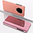 Custodia Portafoglio In Pelle Cover con Supporto Laterale Specchio Cover QH1 per Xiaomi Poco M2 Pro