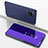 Custodia Portafoglio In Pelle Cover con Supporto Laterale Specchio Cover ZL1 per Samsung Galaxy A42 5G Viola