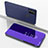 Custodia Portafoglio In Pelle Cover con Supporto Laterale Specchio Cover ZL1 per Samsung Galaxy M30s Viola