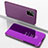 Custodia Portafoglio In Pelle Cover con Supporto Laterale Specchio Cover ZL1 per Samsung Galaxy M80S Lavanda