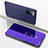 Custodia Portafoglio In Pelle Cover con Supporto Laterale Specchio Cover ZL1 per Samsung Galaxy S20 5G Viola