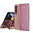 Custodia Portafoglio In Pelle Cover con Supporto Laterale Specchio Cover ZL1 per Samsung Galaxy Z Fold4 5G