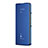 Custodia Portafoglio In Pelle Cover con Supporto Laterale Specchio Cover ZL2 per Samsung Galaxy Z Fold4 5G Blu