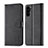 Custodia Portafoglio In Pelle Cover con Supporto LC1 per Samsung Galaxy A04s Nero