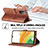 Custodia Portafoglio In Pelle Cover con Supporto LC1 per Samsung Galaxy A33 5G