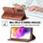 Custodia Portafoglio In Pelle Cover con Supporto LC1 per Samsung Galaxy A73 5G