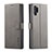 Custodia Portafoglio In Pelle Cover con Supporto LC1 per Samsung Galaxy M32 5G Grigio