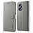 Custodia Portafoglio In Pelle Cover con Supporto LC1 per Xiaomi Redmi Note 11T Pro 5G Grigio