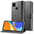 Custodia Portafoglio In Pelle Cover con Supporto LC2 per Xiaomi Redmi 10A 4G