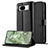 Custodia Portafoglio In Pelle Cover con Supporto LC4 per Google Pixel 8a 5G