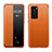 Custodia Portafoglio In Pelle Cover con Supporto LF1 per Huawei P40 Arancione