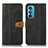 Custodia Portafoglio In Pelle Cover con Supporto M01L per Motorola Moto Edge 30 5G Nero