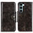 Custodia Portafoglio In Pelle Cover con Supporto M01L per Motorola Moto Edge S30 5G Bronze