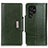Custodia Portafoglio In Pelle Cover con Supporto M01L per Samsung Galaxy S21 Ultra 5G Verde