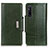 Custodia Portafoglio In Pelle Cover con Supporto M01L per Sony Xperia 1 V Verde