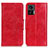 Custodia Portafoglio In Pelle Cover con Supporto M02L per Motorola Moto Edge 30 Neo 5G Rosso
