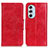 Custodia Portafoglio In Pelle Cover con Supporto M02L per Motorola Moto Edge 30 Pro 5G Rosso